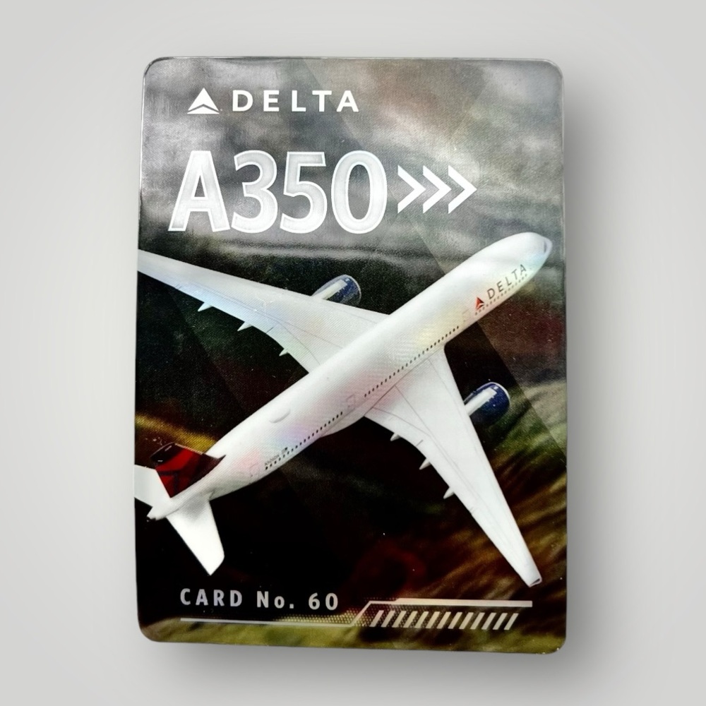 Delta Airlines Airbus A350-900 Collectible Trading Card (pilot card) New